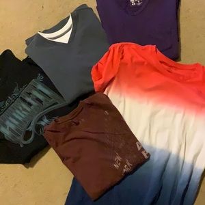 Lot of 5 Men’s Small shirts Hurley & AE #61306A